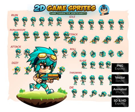 game sprites|2D Sprites .
